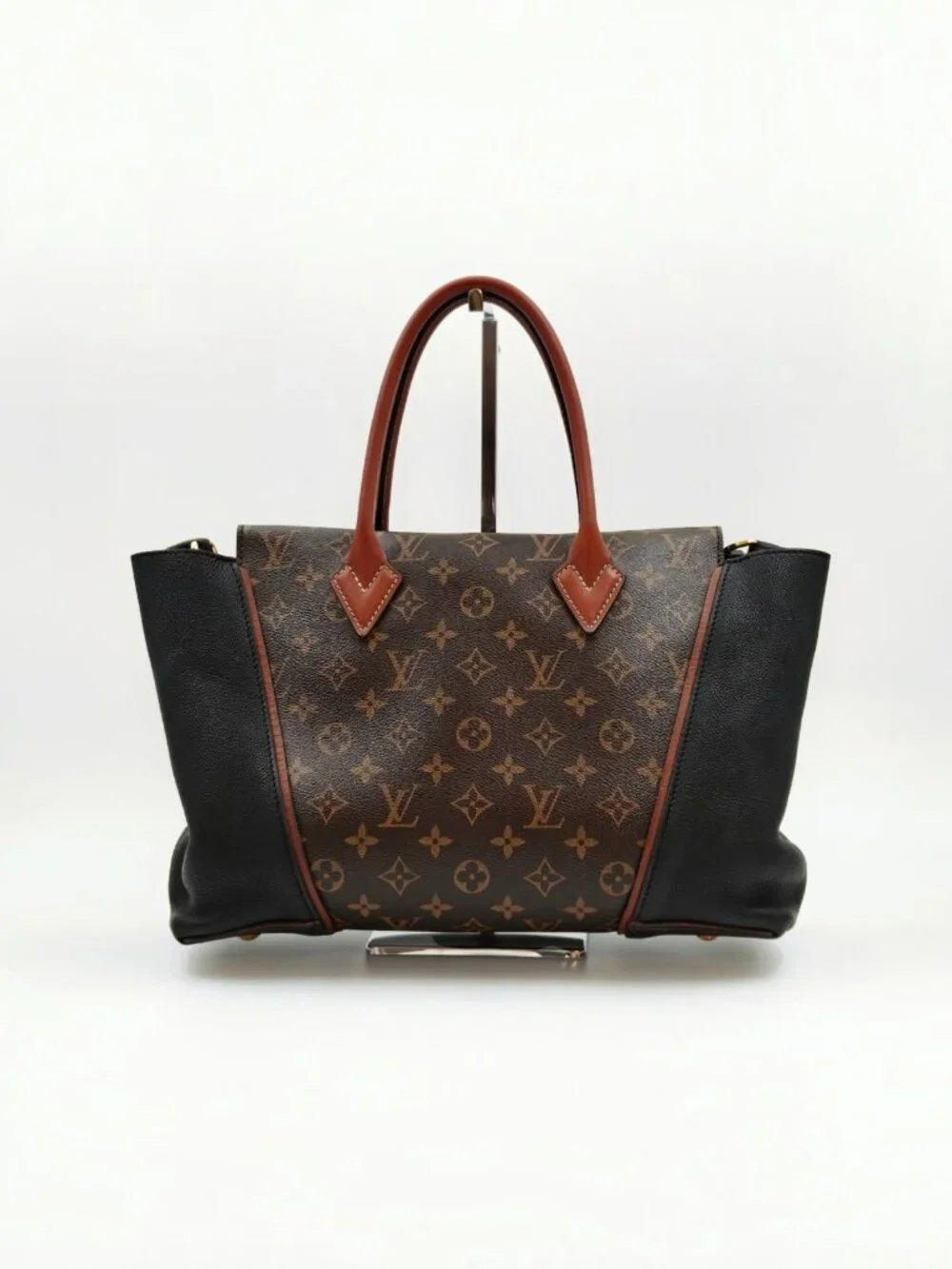 Louis Vuitton Monogram W Tote Noir Leather Shoulder Tote Bag